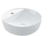 Waschbecken 405x405 mm, weiße Keramik - COUNTER TOP 1006