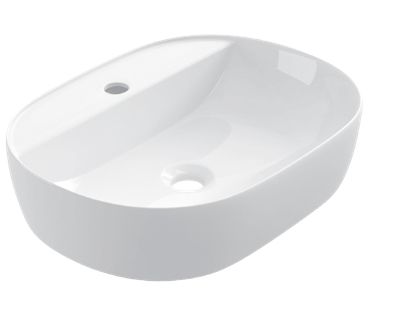 Waschbecken 500x380 mm, weie Keramik - COUNTER TOP 1007