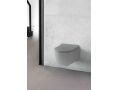 Mattgrau- Toilettenschssel, an der Wand aufgehngt, fr WC