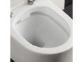 Mattschwarz - KURZE Toilettenschssel, an der Wand aufgehngt, fr WC