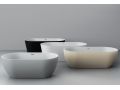 Freistehende Badewanne, 1700 x 800 x 580 mm, Acryl, mattwei - BASQ