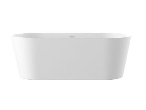 Freistehende Badewanne, 1700 x 800 x 580 mm, Acryl, mattwei - BASQ