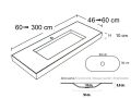 Tiefgezogenes Waschbecken, hngend oder eingebaut, aus Solid-Surface - BRUSELAS CURVO