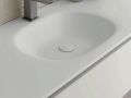 Tiefgezogenes Waschbecken, h�ngend oder eingebaut, aus Solid-Surface - BRUSELAS CURVO