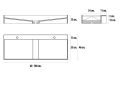 Arbeitsplatte, hngend oder Arbeitsplatte, in Solid-Surface - DINAMARCA