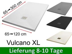 Duschwannen, Mineralharz, rutschfest - VULCANO XL
