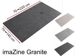 Duschwanne, Digitaldruck, Graniteffekt - imaZine granite