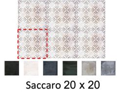 Saccaro 20 x 20 cm - Boden- und Wandfliesen, matt gealtert