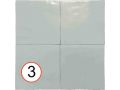 Manara Clay 10x10 cm - Wandfliese im zelligen Stil.