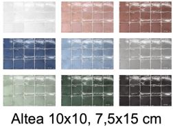 ALTEA 10x10, 7,5x15 cm - Glänzende Wandfliese