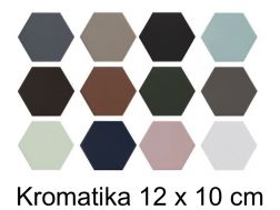 kromatika 11,6 x 10,1 cm - Bodenfliesen, sechseckig, matte Pastellfarben
