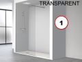 Duschwand, 100x195 cm, 10 mm Festglas - ONE-10MM