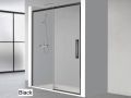 Dusch-Schiebetr, ein festes Glas mit beweglicher Tr - HIT210