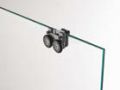 Schiebeduschtr, 115 x 195 cm, festes Glas mit Schiebetr - SPEED 210
