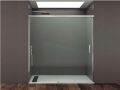 Schiebeduschtr, 115 x 195 cm, festes Glas mit Schiebetr - SPEED 210