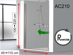 Duschtür, scharniert - AC210