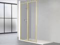 Feste Wand, schwarzes Aluminiumprofil - ATELIER ALU 2002