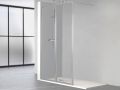 Feste Wand, schwarzes Aluminiumprofil - ATELIER ALU 2002