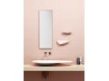 Design-Waschbecken, Arbeitsplatte, 84x38 cm, aus Mineralmarmor Aluite Matt - FIRST