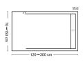 Duschwanne extra flach, glatt - SENDA