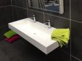 Doppelwaschtischplatte, 50 x 170 cm, hngend oder versenkt, aus Mineralharz - STIL 90