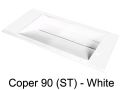 Doppelwaschtischplatte, 50 x 190 cm, Waschbecken 30 x 90 cm - COPER 90