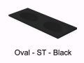 Doppelwaschtischplatte, 121 x 46 cm, Ovale Schale, hngend oder versenkt - OVAL 45 Double