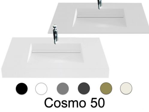 Waschtisch, 160 x 46 cm, Kanalwaschbecken - COSMO 50