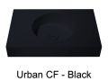 Waschtischplatte, 120 x 46 cm, hngend oder stehend, runde Form - URBAN 35