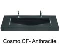 Doppelwaschtischplatte, 120 x 46 cm, Waschbecken - COSMO 85