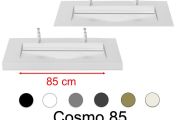 Doppelwaschtischplatte, 130 x 46 cm, Rinnenwaschtisch - COSMO 85