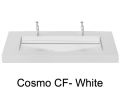 Doppelwaschtischplatte, 160 x 46 cm, Waschbecken Waschbecken - COSMO 120