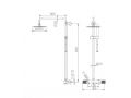 Dusch-/Badewannensule, thermostatisch - TALAVERA CHROME