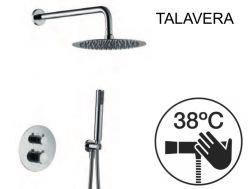 Einbau-Dusch-, Thermostat- und Regenduschkopf Ø 25 cm - TALAVERA CHROME