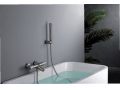 Badewanne-Mischbatterie mit Dusche, Thermostat - TALAVERA BRUSHED NICKEL 