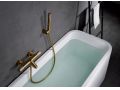 Badewanne-Mischbatterie mit Dusche, Thermostat - TALAVERA BRUSHED GOLD 