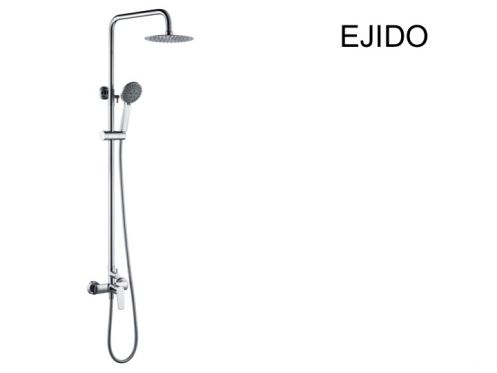 Design Duschsule, Mischbatterie, rund  20 cm - EJIDO CHROME