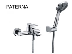 Badewanne-Mischbatterie mit Dusche, Thermostat - PATERNA CHROME