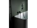 Badewanne-Mischbatterie mit Dusche, Thermostat - PATERNA BLACK