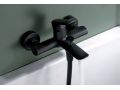 Badewanne-Mischbatterie mit Dusche, Thermostat - PATERNA BLACK