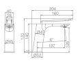 Mischbatterie, Hhe 170 oder 280 mm - RIOJA CHROME