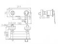 Duschenmischbatterie, Mischbatterie - RIOJA CHROME