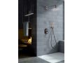 Eingebaute Dusche, Mixer, runde Regenhlle  25 cm - RIOJA BLACK OR ROSE