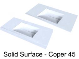 Designer-Waschtisch 120 x 50 cm aus Mineralharz Solid-Surface - COPER 45