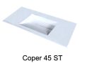 Designer-Waschtisch 120 x 50 cm aus Mineralharz Solid-Surface - COPER 45