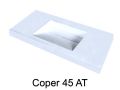 Designer-Waschtisch 120 x 50 cm aus Mineralharz Solid-Surface - COPER 45