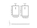 Duschwanne Corian, extra flaches - PLATOS CORIAN