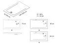 Duschwanne, Ausfhrung in Solid Surface - ORIGINAL