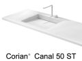 Waschtischplatte, Kanal 50 x 100 cm, aus Corian� - CANAL 50
