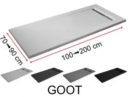 Duschwanne, abtropfen lassen, aus Mineralharz - GOOT
